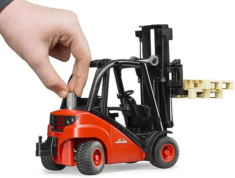 BRUDER LINDE H30D FORK LIFT W/PALLET - Image 3