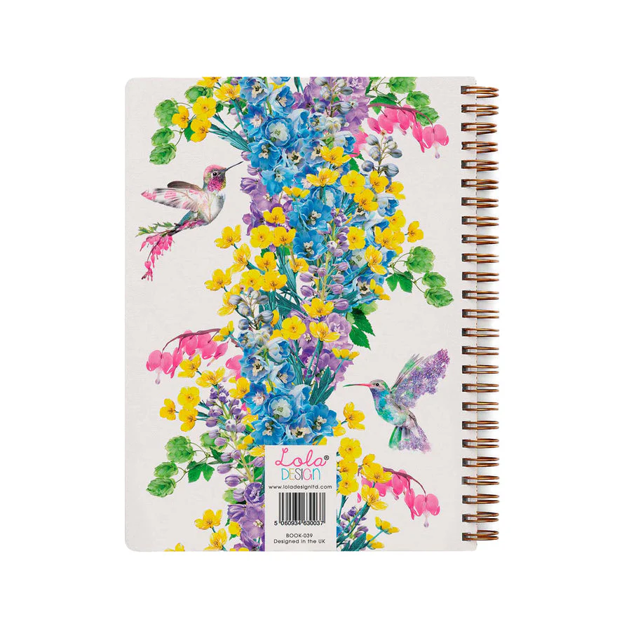 Lola Designs - HUMMINGBIRD WIRO BOUND ORGANISER / NOTEBOOK - Image 3