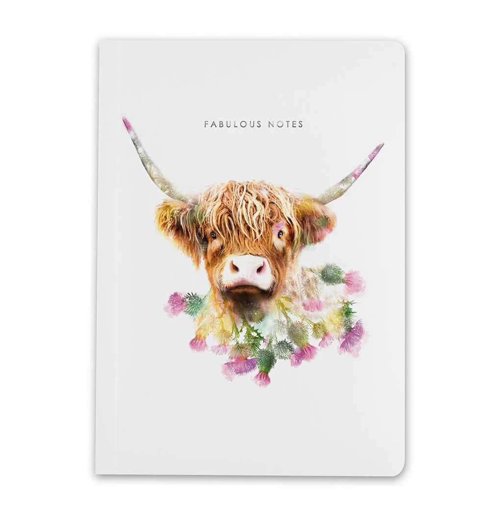 Lola Designs - HIGHLAND COW LUXURY NOTEBOOK