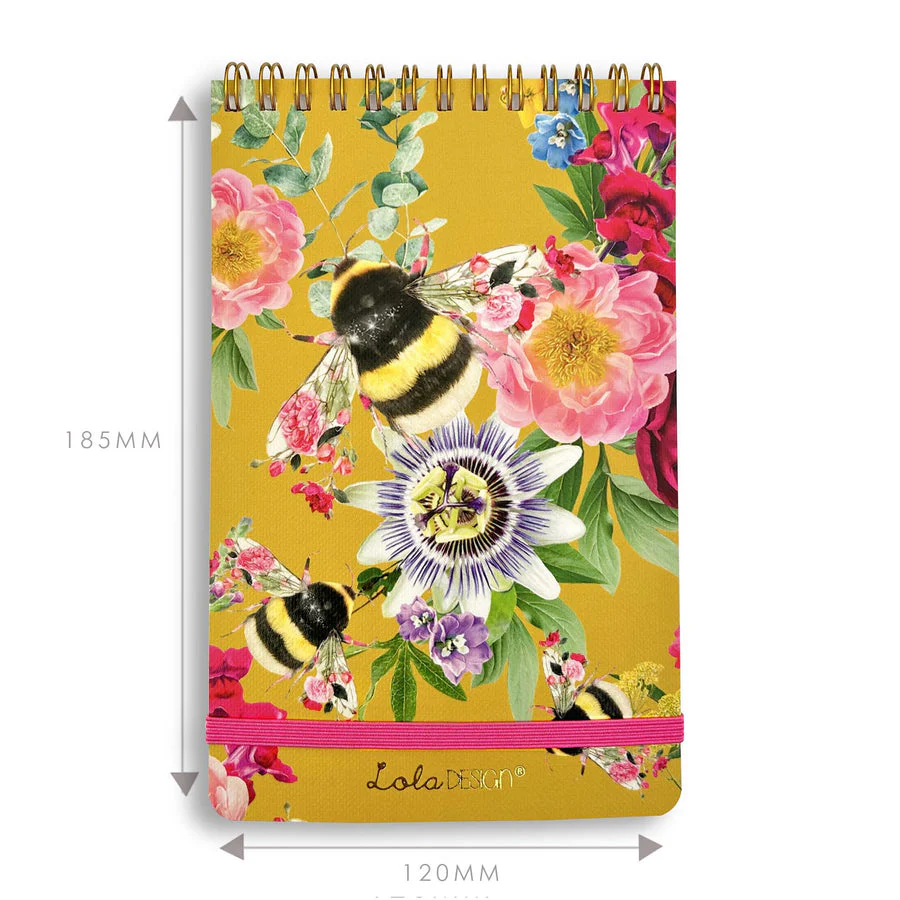 Lola Designs - BEE REPORTER NOTEPAD WITH ELASTIC CLOSURE - Image 4