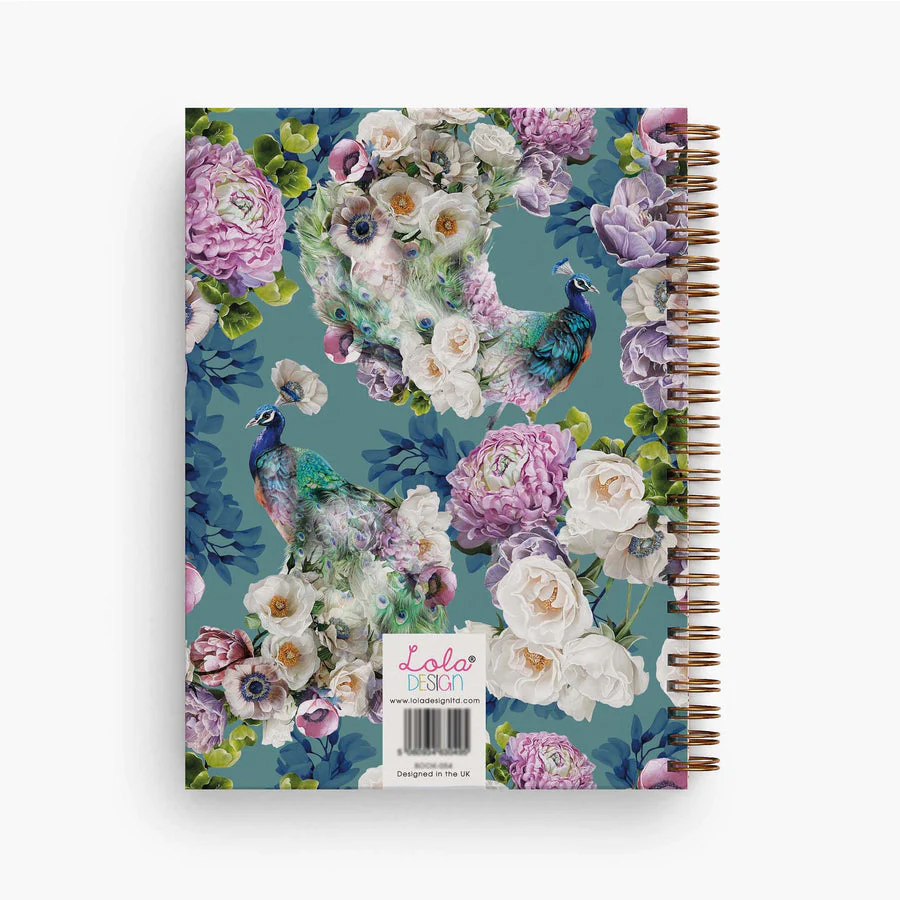 Lola Designs - PEACOCK WIROBOUND B5 ORGANISER/ NOTEBOOK BY LOLA DESIGN - Image 3