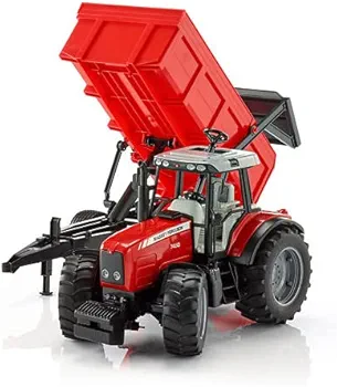 BRUDER MASSEY FERGUSON 7480 TRACTOR & TRAILER - Image 2