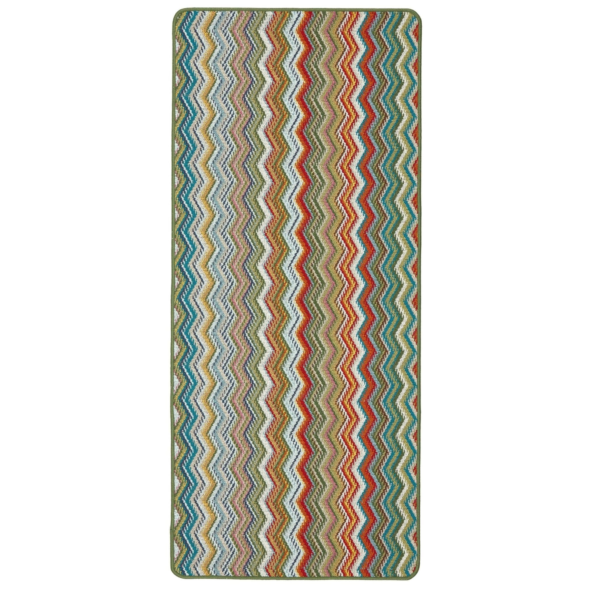 My Mat Candy Multi Green Zig Zag 67x100cm - Image 2