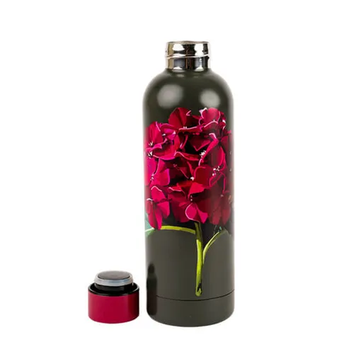 Beau & Elliott SK Hydrangea Drinks Bottle S/S Dark Stone