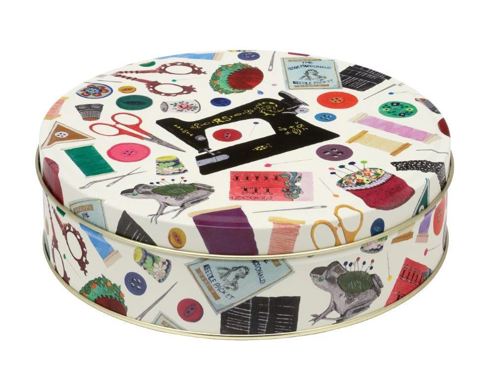 Needles & Thread Round Tin