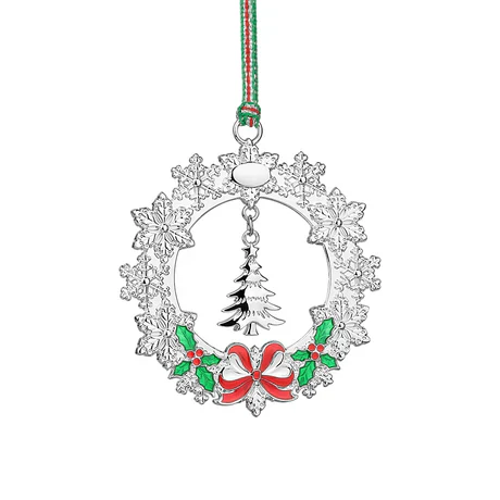 Newbridge Wreath with Christmas Tree Decoration