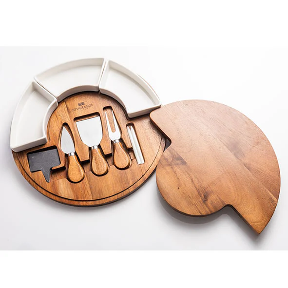NewGrange Cheese Board Set With Ceramic Dish