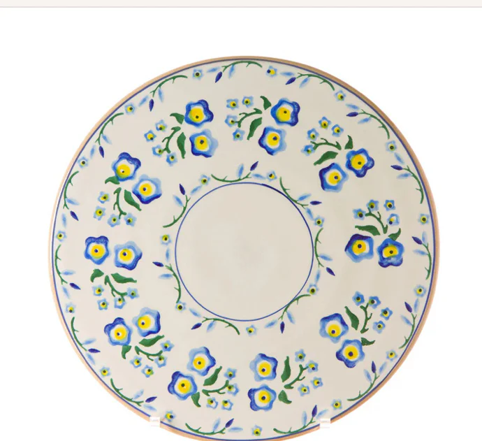 Nicholas Mosse Forget Me Not 9” Footed Cake Plate