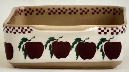 Nicholas Mosse Apple small square oven dish - Image 2