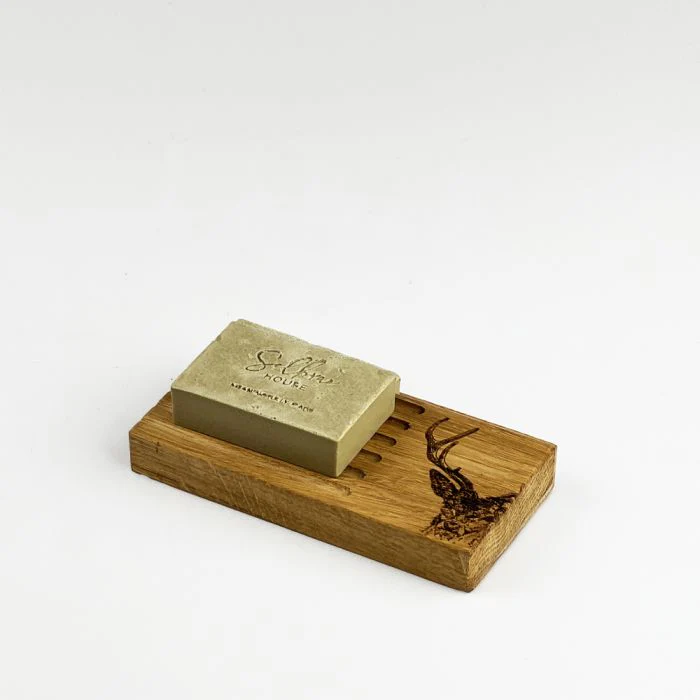 Selbrae House Oak Soap Dish & Soap Set - Stag Prince