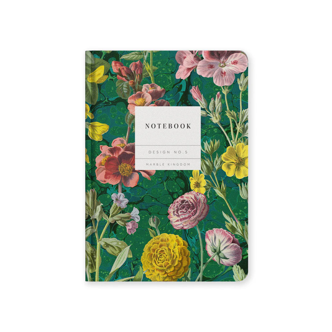Ohh Deer Marble Botanical Premium Hardback Notebook