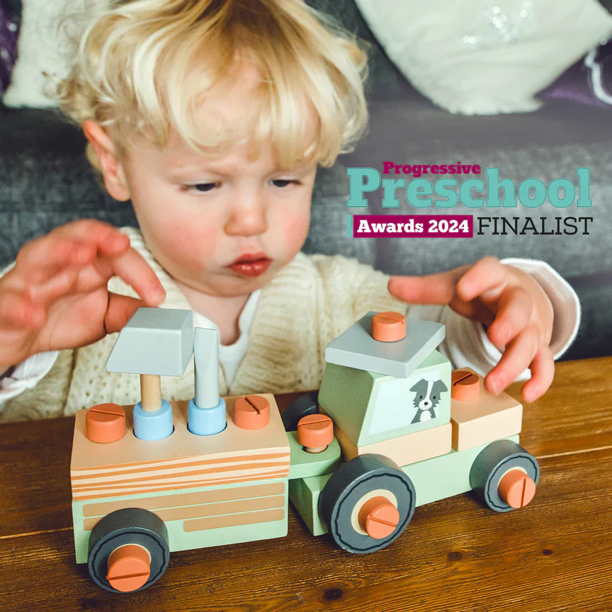 Orange Tree Toys Buildable Tractor - Image 2