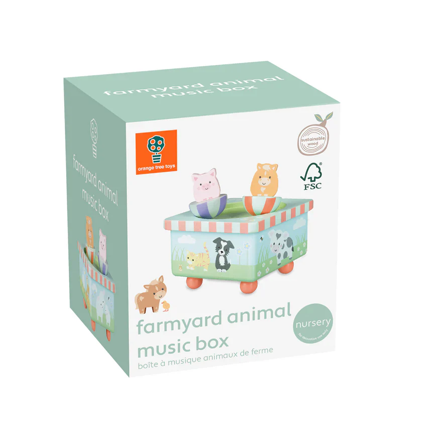 Orange Tree Toys Farm Animal Music Box - Image 2
