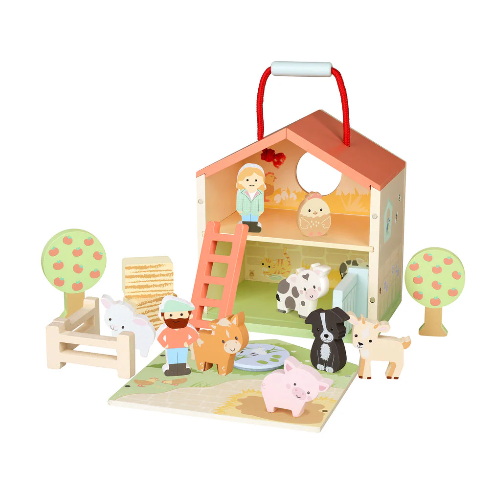Orange Tree Toys Play Set Farmyard
