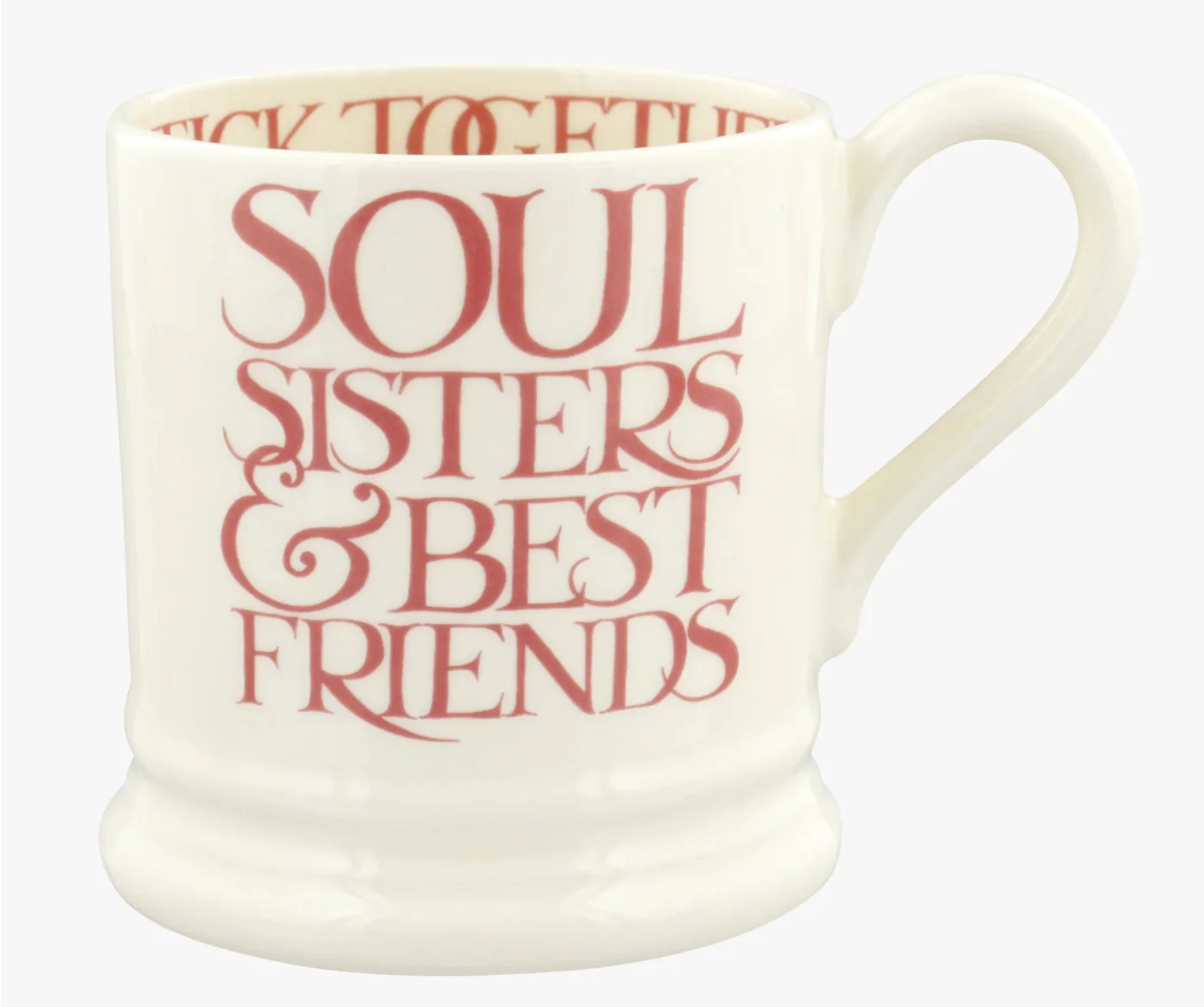 Emma Bridgewater Pink Toast Soul Sisters 1/2 Pint Mug