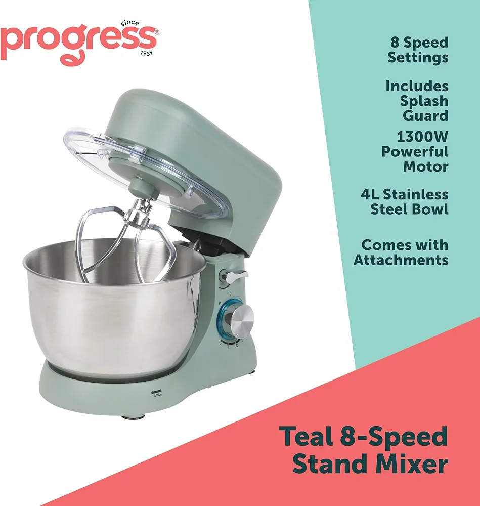 Progress Go Bake Stand Mixer Sage Green - Image 3