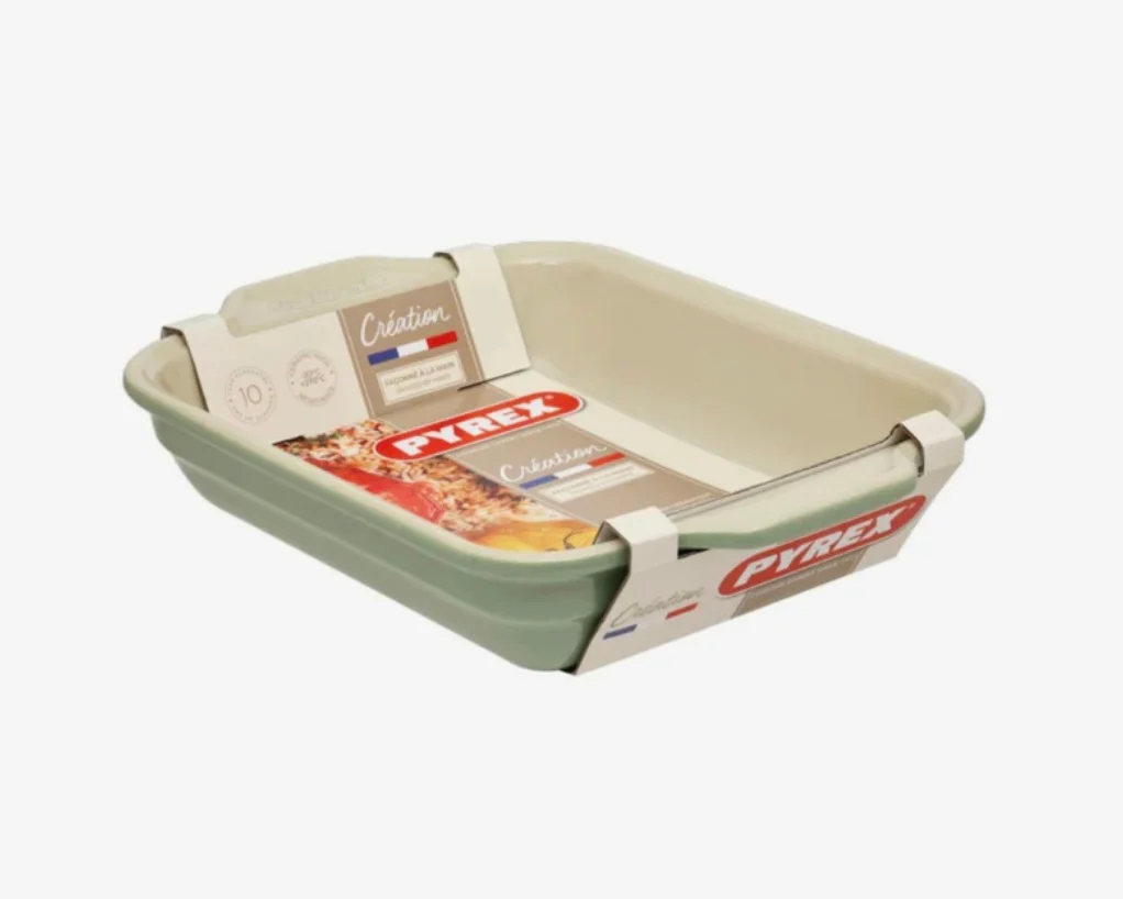 Pyrex Ceramic Sage Rectangular Roasting Dish 22cm x 29cm