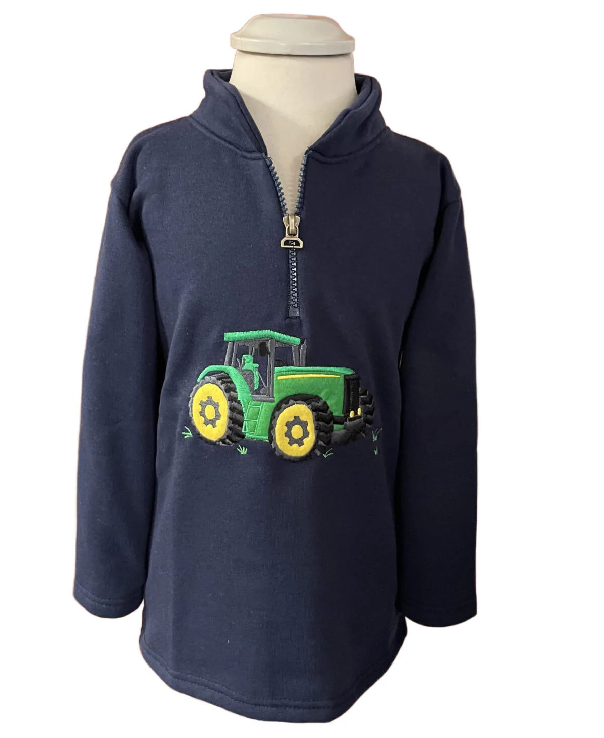 Ramblers 4SK04 Age2-3 Green Tractor Sweatshirt – Navy