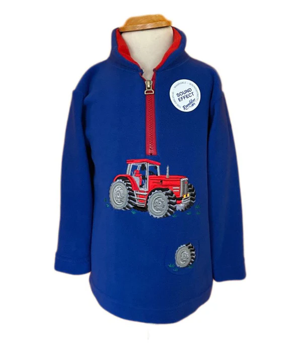 Ramblers Big Red Tractor R1437SE Age 1-2 Yrs Royal Fleece with Sounds