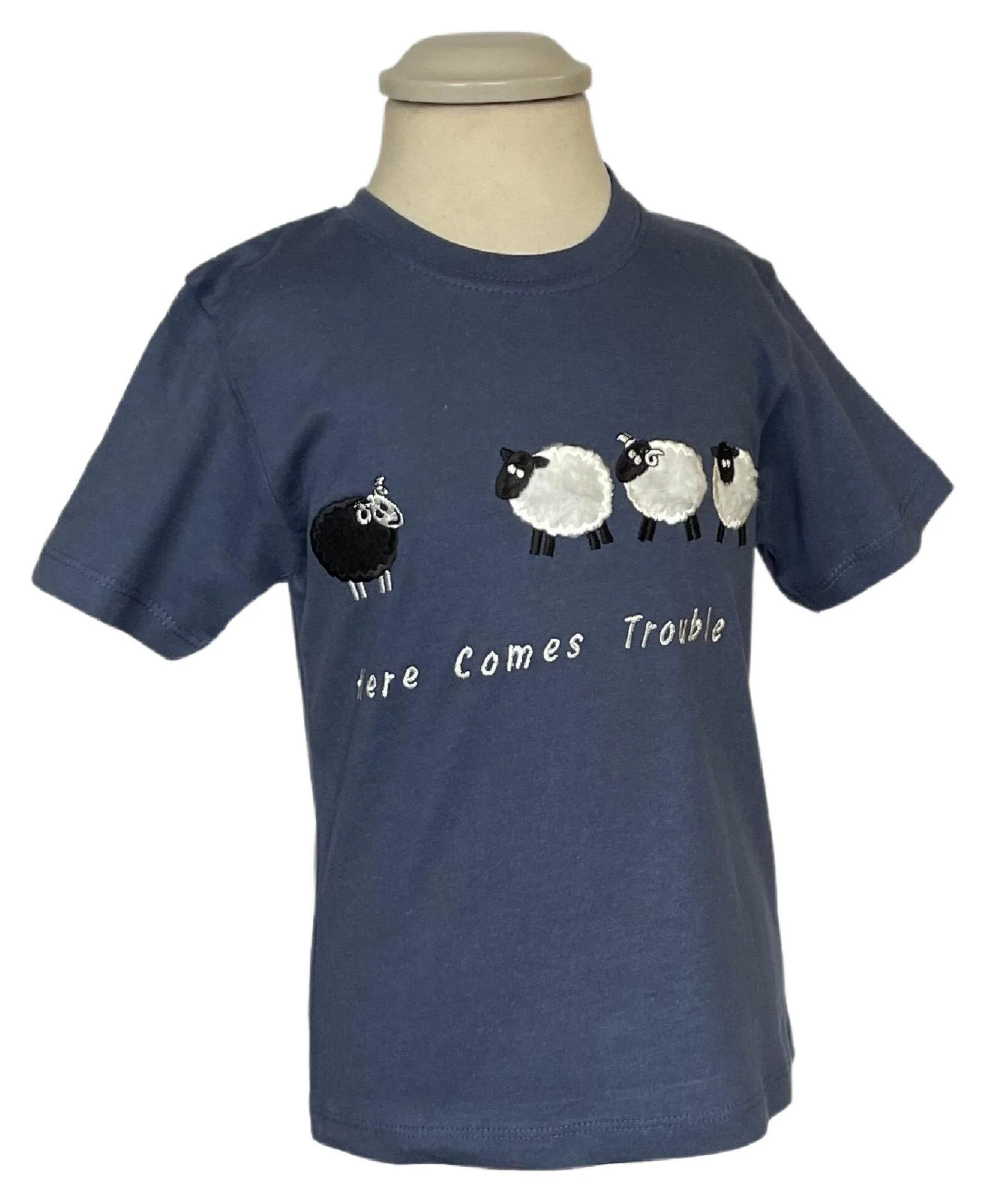 Ramblers RT33 Navy Age 3-4 T-Shirt Here Comes Trouble