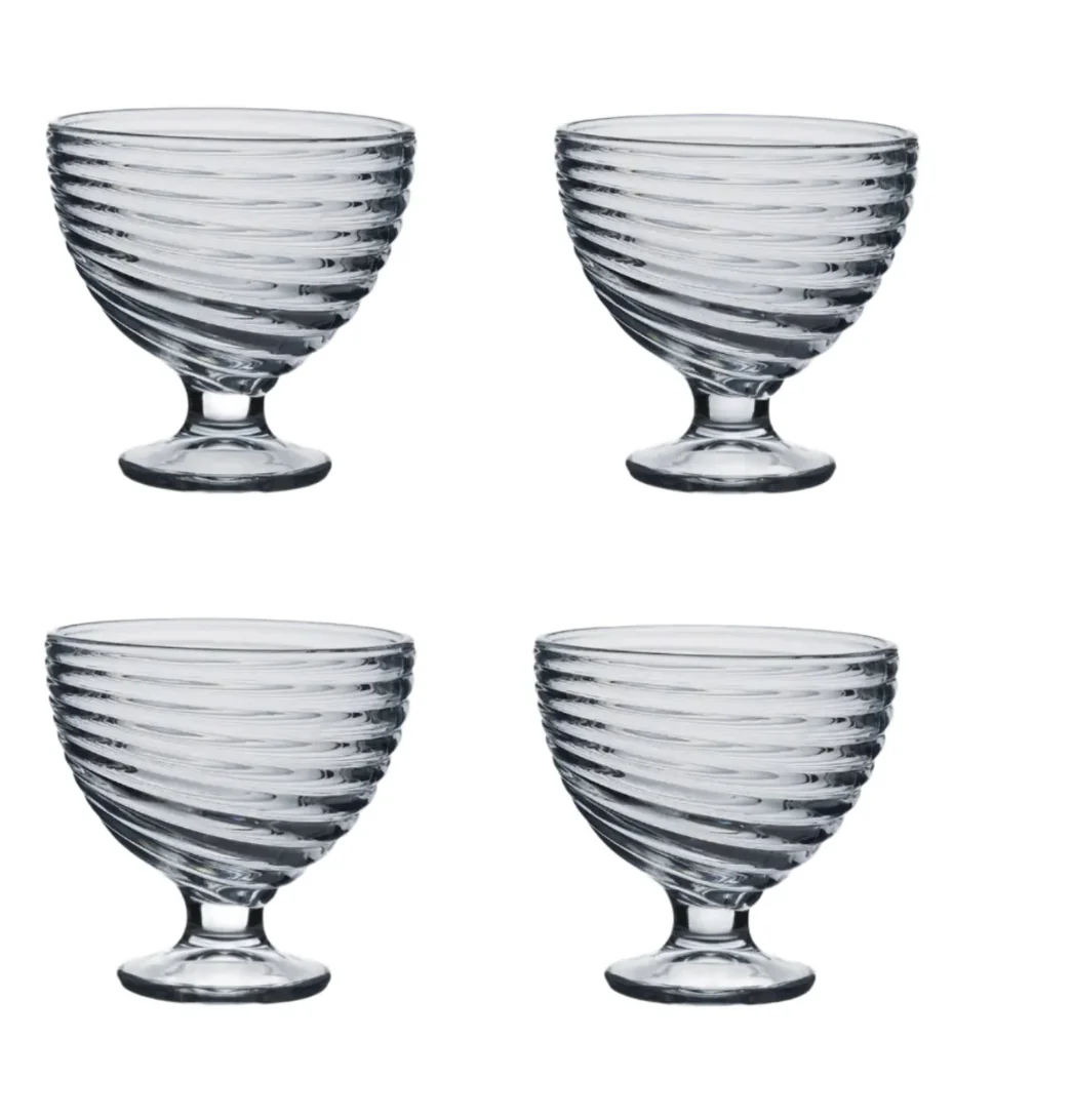 Ravenhead Essentials Set of 4 Swirl Sundae Dishes