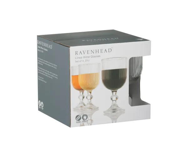 Ravenhead Linea Set Of 4 Wine Glasses 37cl - Image 2