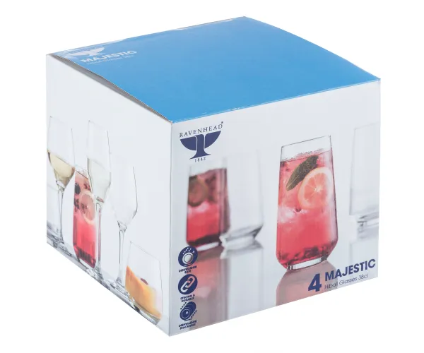 Ravenhead Majestic Set Of 4 Hiballs Glasses 38cl - Image 2