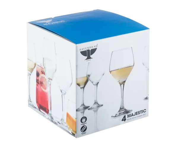 Ravenhead Majestic Set Of 4 White Wine Glasses 30cl - Image 2
