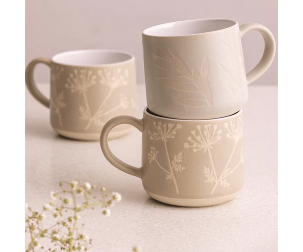 RAY Botanical Gypsophila Stone Mug - Image 2