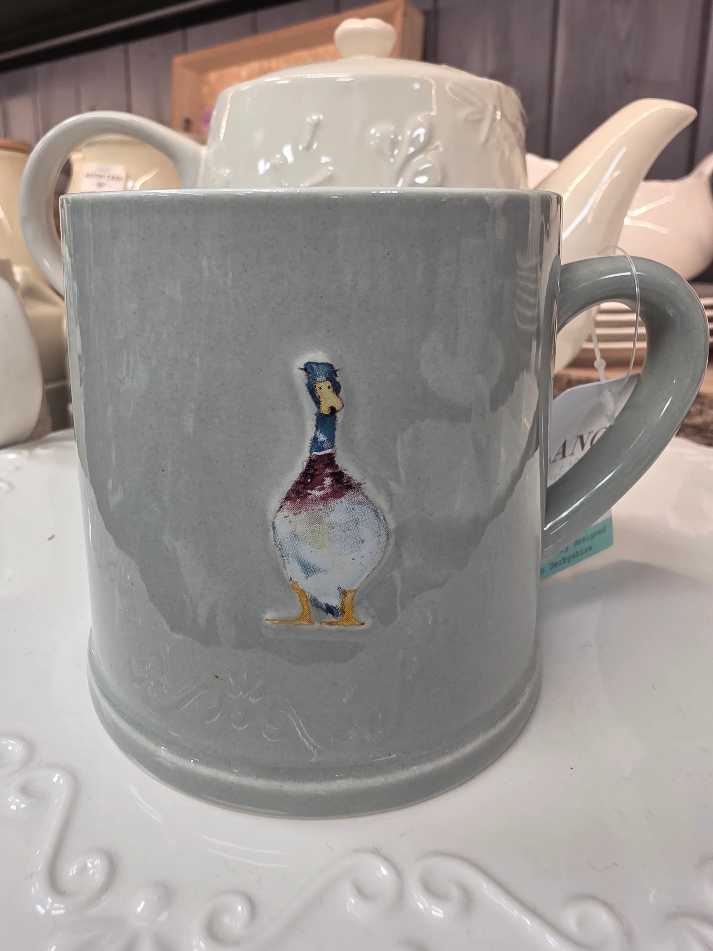 RL EMBOSSED DUCK MUG