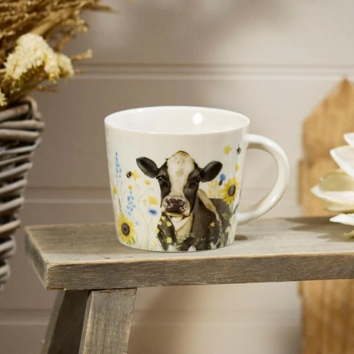 RL FRIESIAN COW FULL WRAP STONEWARE MUG