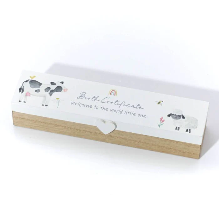 RL MINI FARM BIRTH CERTIFICATE WOOD BOX - Image 2
