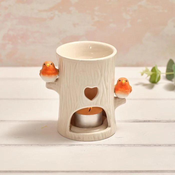 RL TINY WORLD BOXED ROBIN TREE SHAPED CERAMIC WAX MELT BURNER