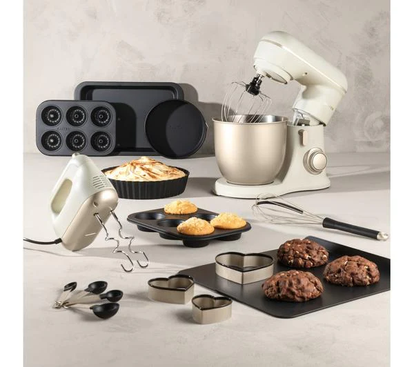 Salter Bakes 1300W Stand Mixer Cream - Image 3