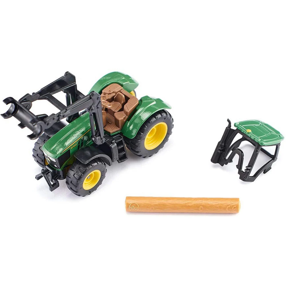 SIKU 1:87 JOHN DEERE TRACTOR W/LOG GRABBER - Image 2