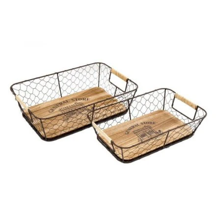 SIL GENERAL STORE WIRE BASKET LARGE