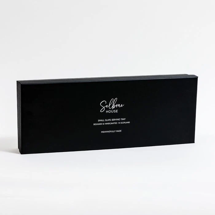 Selbrae House Slate Serving Tray - Medium - Antler Handles - Gift Boxed - Image 2