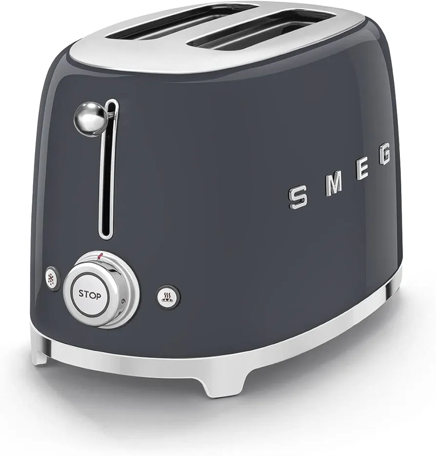 Smeg Retro 2 Slice Toaster - Slate Grey - Image 3