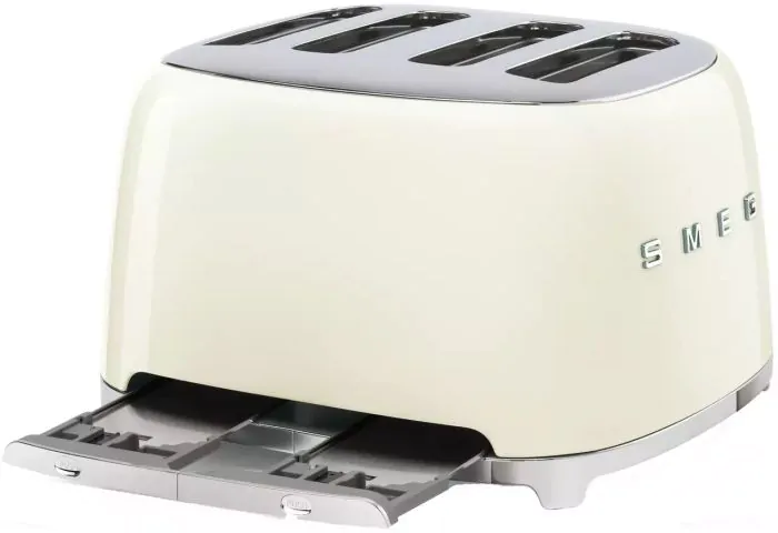 Smeg 4 Slice Retro Toaster Cream - Image 3