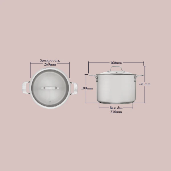 Stellar 26CM Stockpot 8L - Image 2