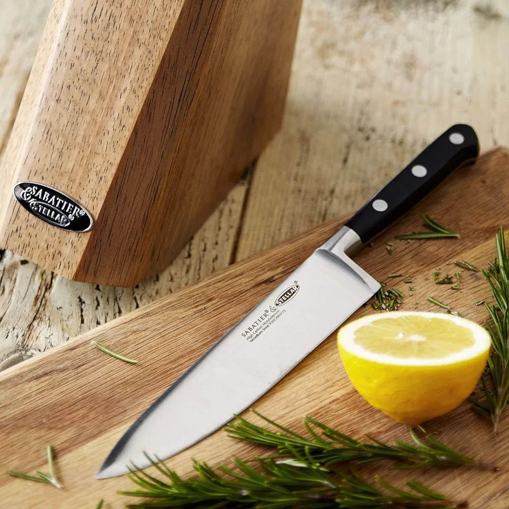 Stellar Sabatier 5 Piece Knife Block Set Wood - Image 3