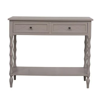 Straits Pebble Grey Console Table 90cm