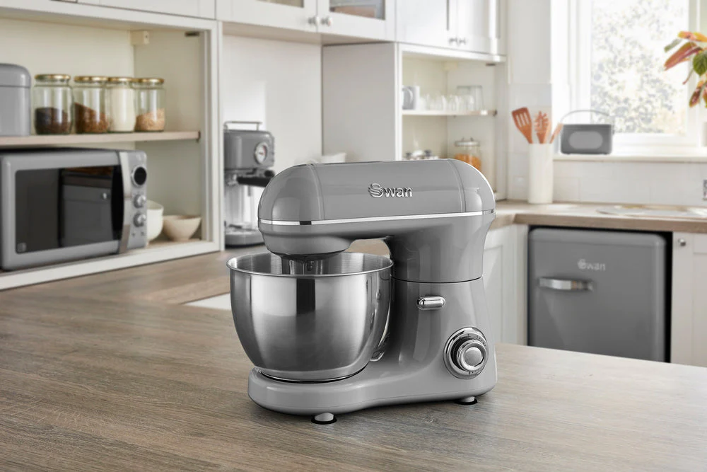 Swan 800W Retro Stand Mixer Grey 4lt - Image 3