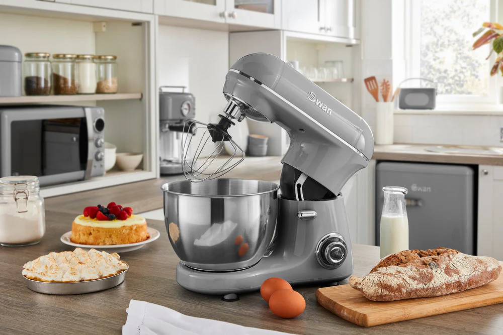 Swan 800W Retro Stand Mixer Grey 4lt - Image 4