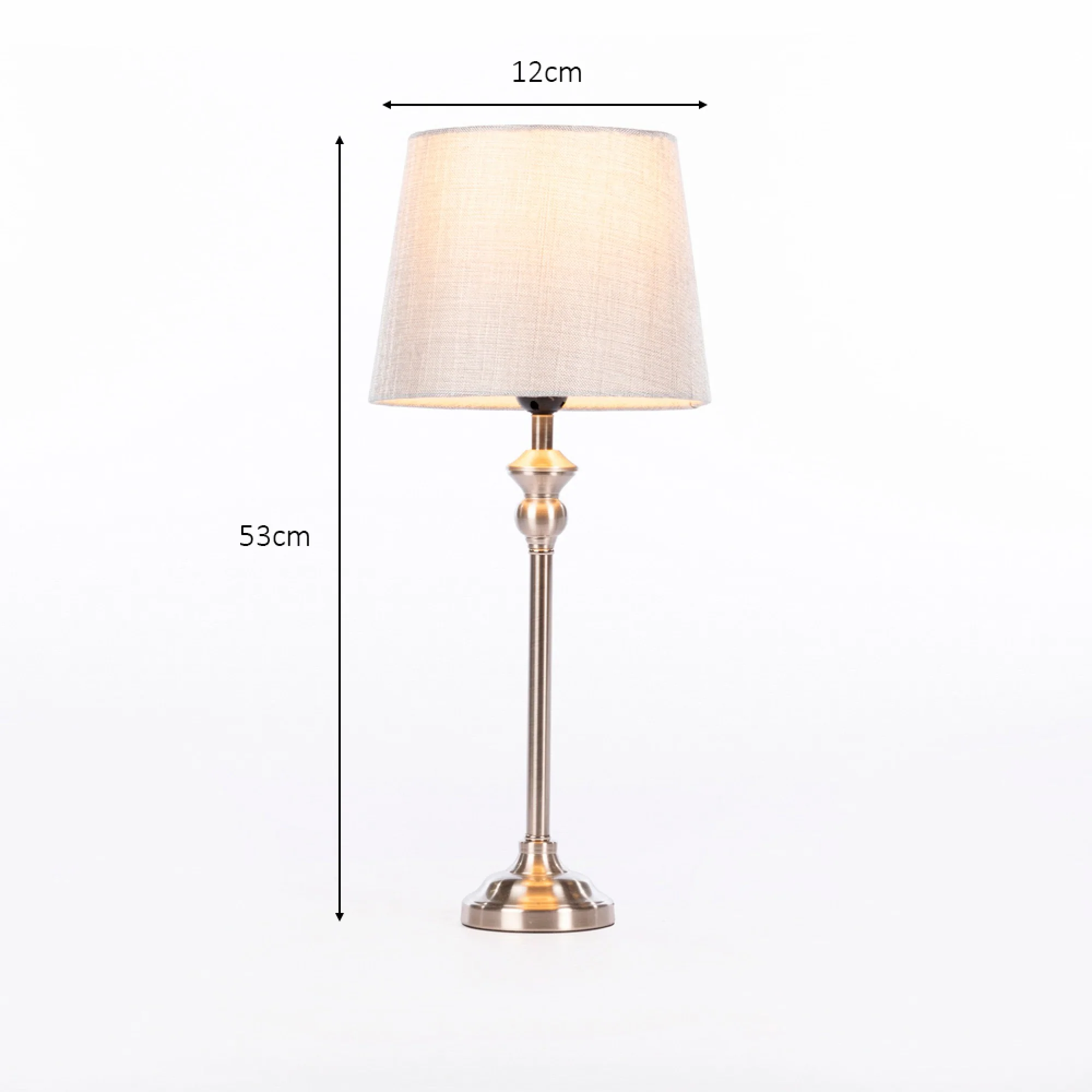 Tara Dani Mini Buffet Lamp Silver/grey 53cm - Image 4