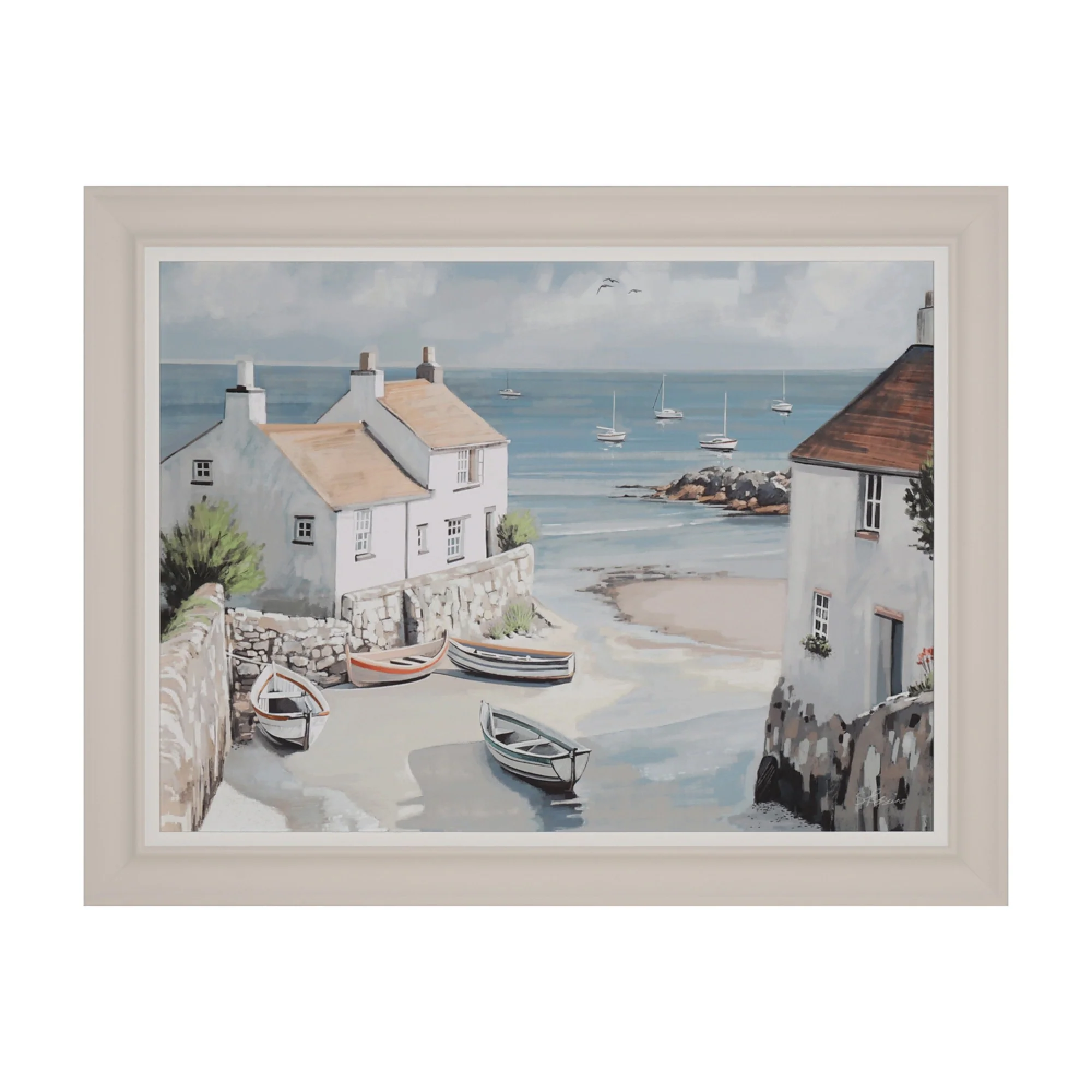 Tara Living Framed print calm cove