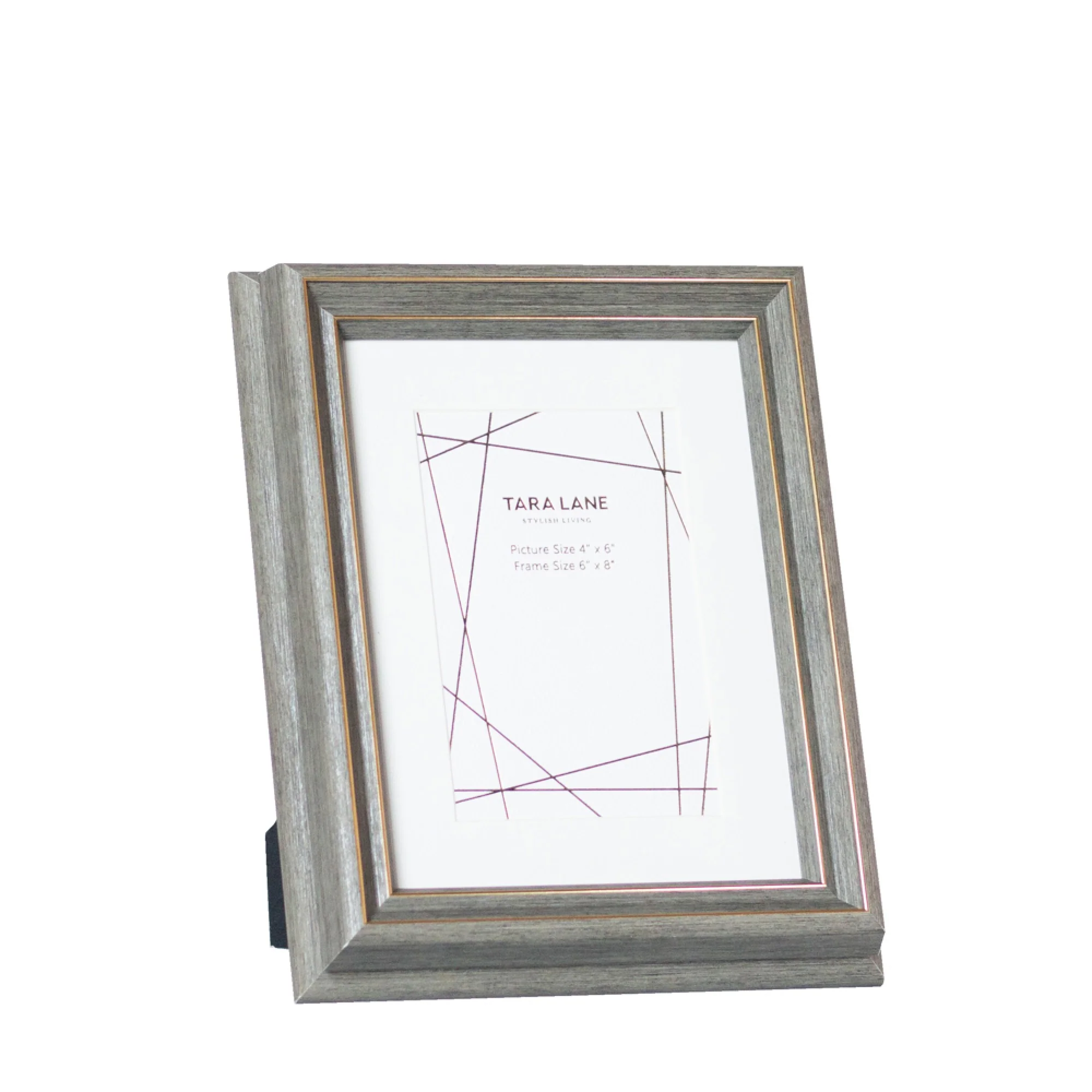Tara Gallery photo frame 4 x 6 gold ridge