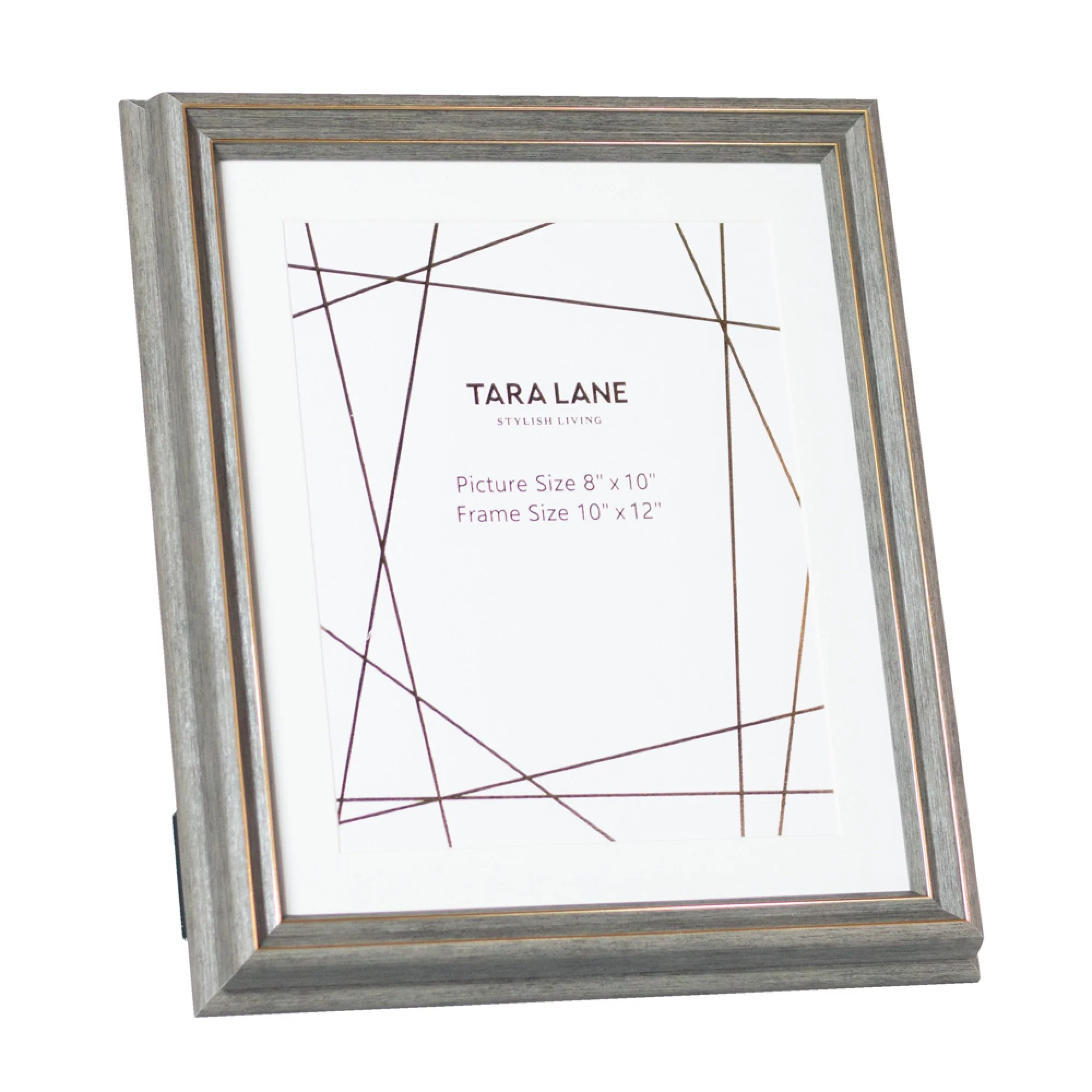 Tara Gallery photo frame 8 x 10 gold ridge