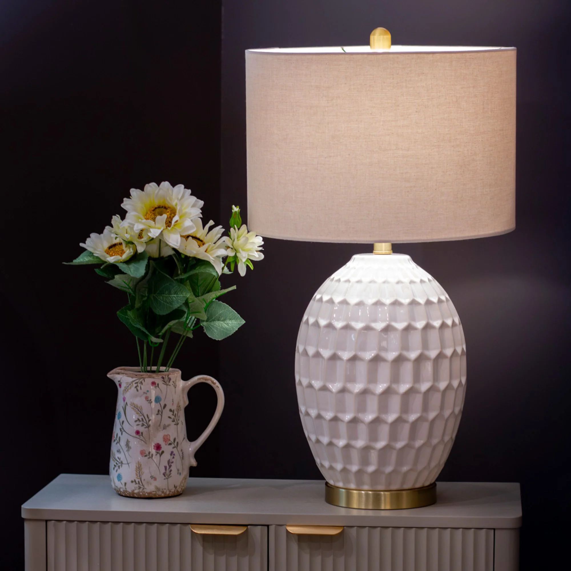 TARA Gemma Ceramic Lamp Natural - Image 2