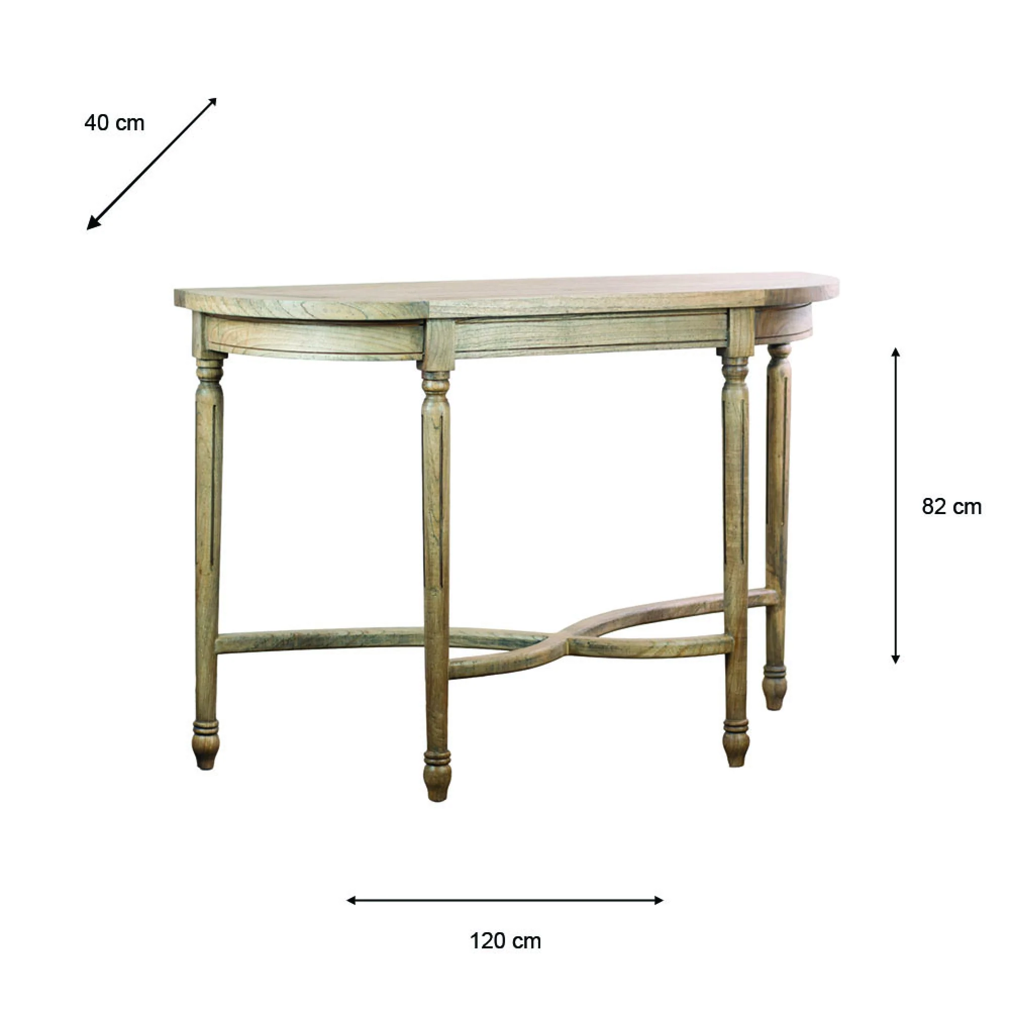 Tara Living Marwood oxbow console table 120cm - Image 6